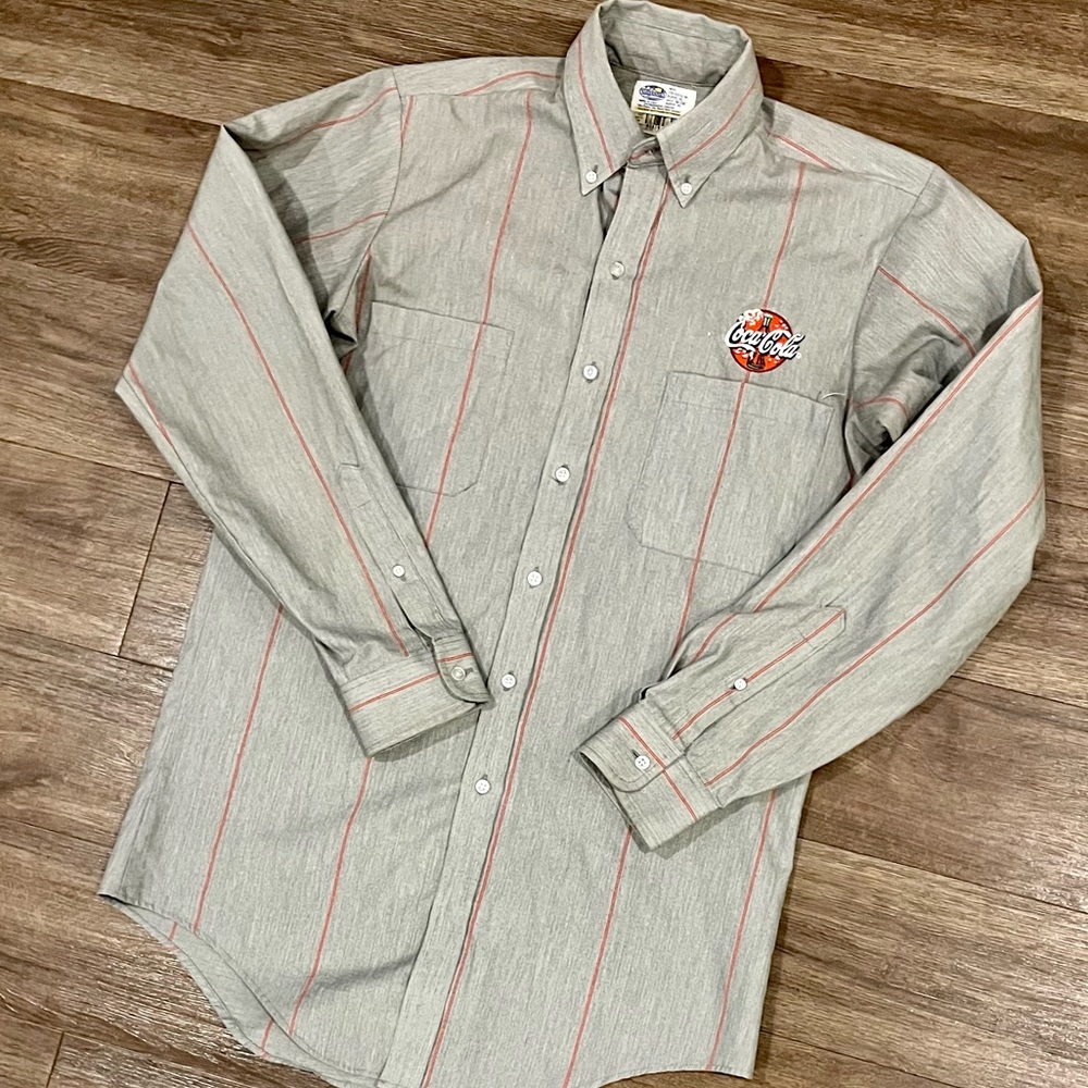 Coca Cola Vintage Uniform Shirt Men’s XL button up long sleeve